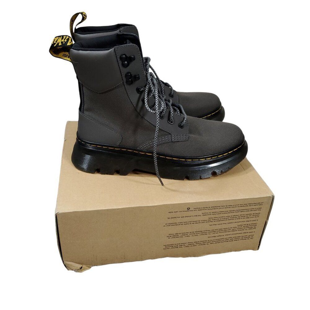 Dr. Martens Tarik Utility Boots Ajax+Extra Tough 50/50 Gray Men's 10 Women's 11